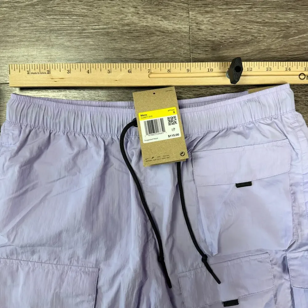 Nike Tech Woven Cargo Shorts Purple Men's Size Small HJ0677-515 NEW w Tags